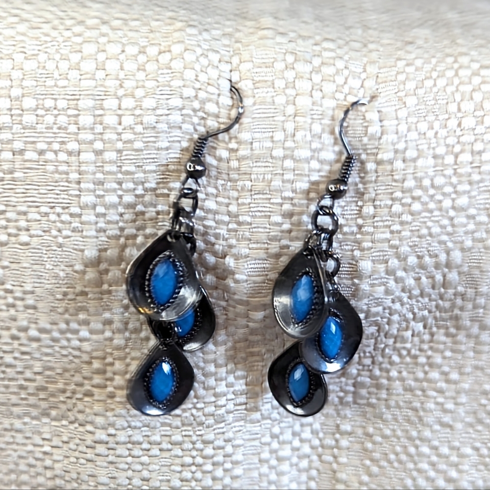 Anthropologie Hematite earrings